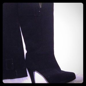 Suede Platform Boots